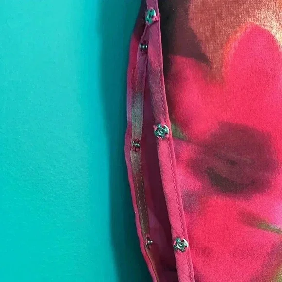 Saks hi low dress bright floral print new - Picture 5 of 6